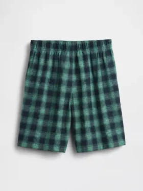 Boxer da pigiama per bambini in tessuto riciclato in forma di pantaloncini