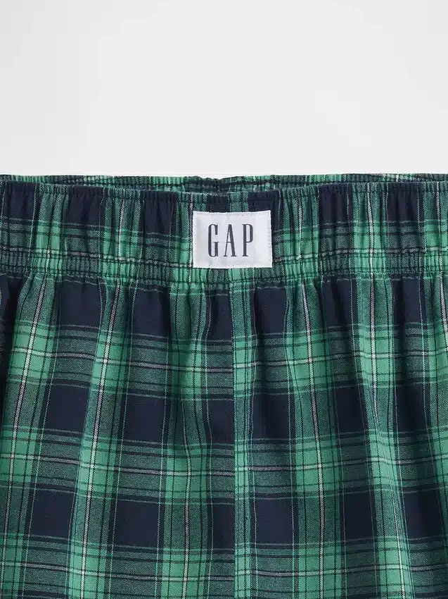 Boxer da pigiama per bambini in tessuto riciclato in forma di pantaloncini