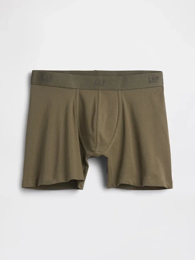 Boxer in cotone biologico elasticizzato da 5"