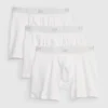 Boxer in cotone biologico elasticizzato da 5" (confezione da 3)