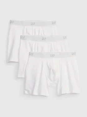 Boxer in cotone biologico elasticizzato da 5" (confezione da 3)