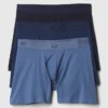 Boxer in cotone biologico elasticizzato da 5" (confezione da 3)