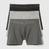 Boxer in cotone biologico elasticizzato da 5" (confezione da 3)