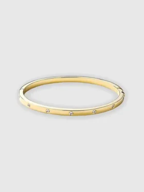 Bracciale rigido in oro Selena di Ana Luisa