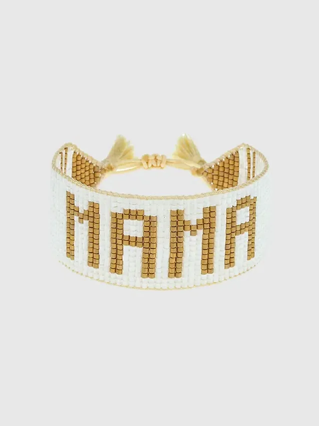 Braccialetto Hart bianco e oro per la mamma