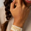 Braccialetto Hart bianco e oro per la mamma