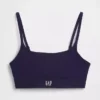 Bralette con logo in cotone biologico elasticizzato