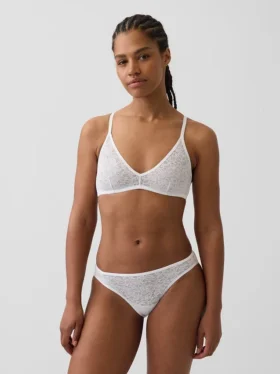 Bralette con scollo profondo in pizzo Madesoft