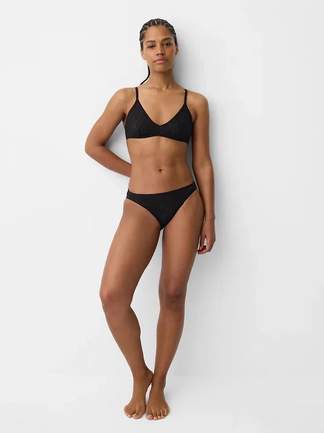 Bralette con scollo profondo in pizzo Madesoft