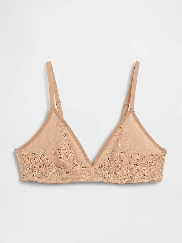 Bralette con scollo profondo in pizzo Madesoft