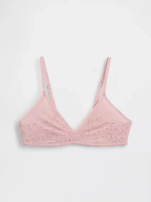 Bralette con scollo profondo in pizzo Madesoft