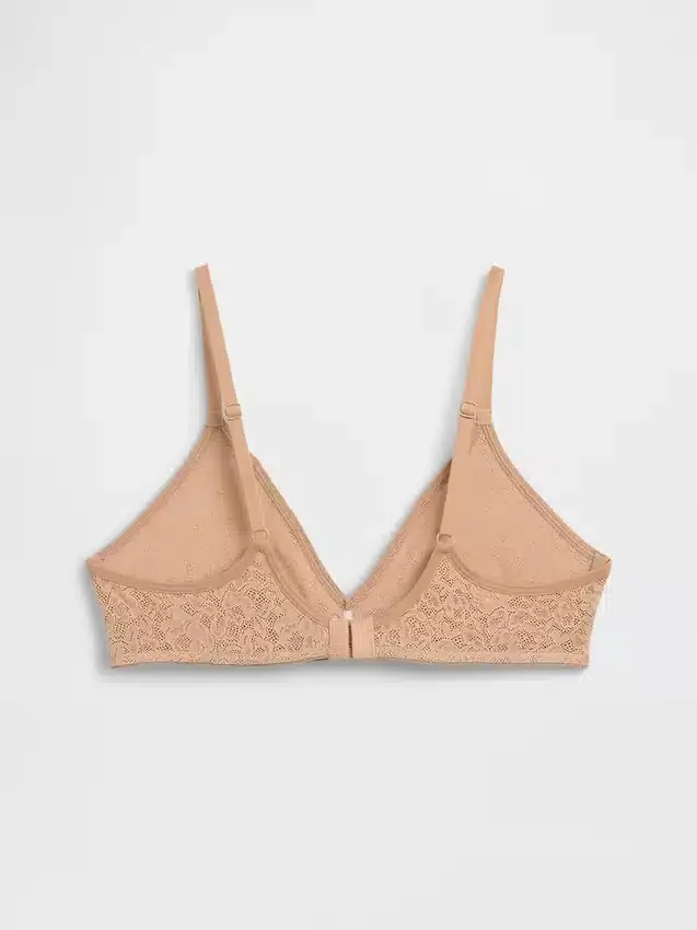 Bralette con scollo profondo in pizzo Madesoft