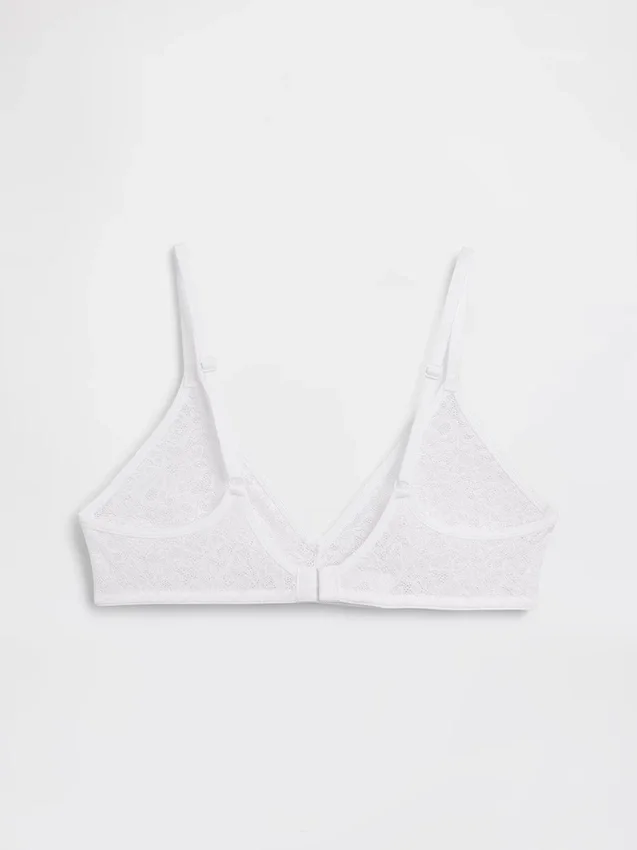 Bralette con scollo profondo in pizzo Madesoft