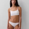Bralette in cotone biologico elasticizzato