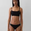 Bralette in cotone biologico elasticizzato