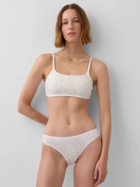 Bralette in cotone biologico elasticizzato