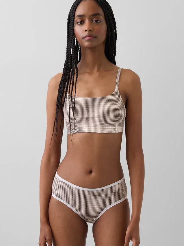Bralette in cotone biologico elasticizzato