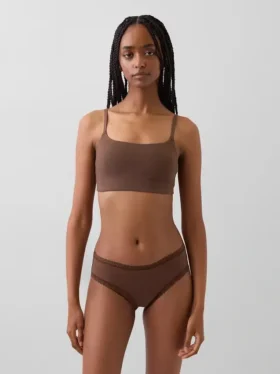 Bralette in cotone biologico elasticizzato