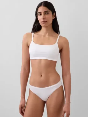 Bralette in cotone biologico elasticizzato