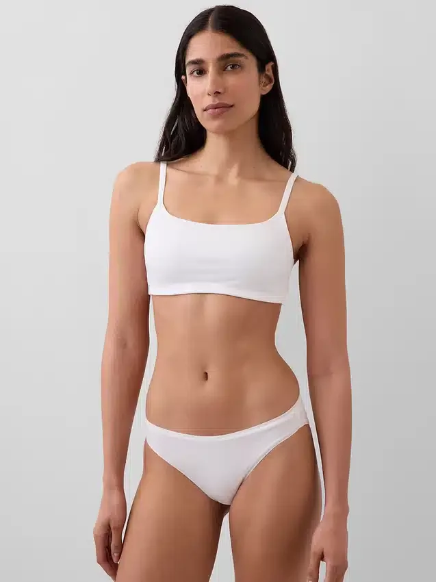 Bralette in cotone biologico elasticizzato