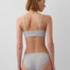 Bralette in cotone biologico elasticizzato