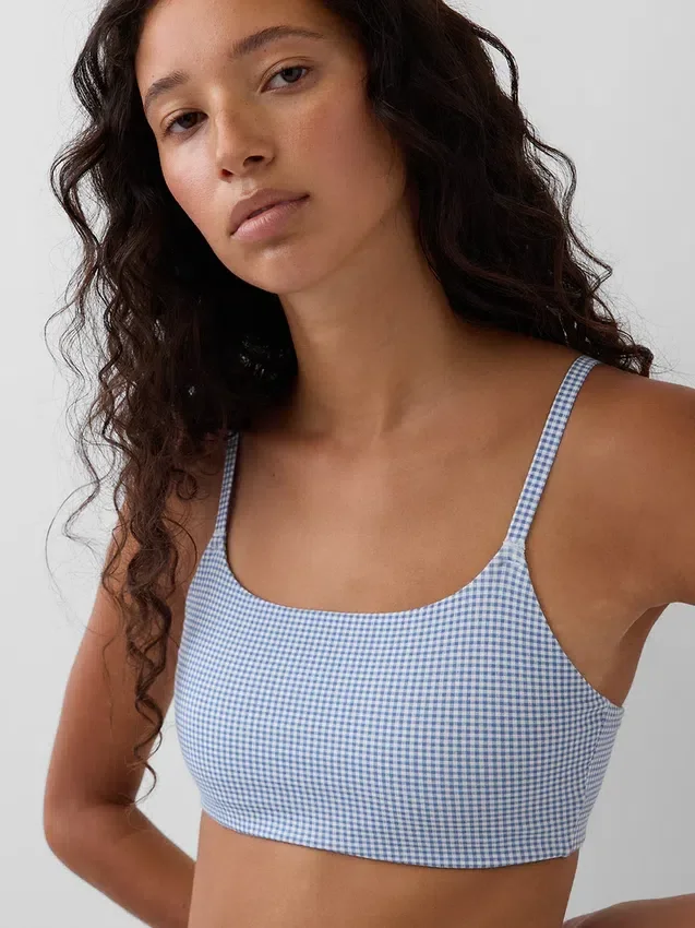 Bralette in cotone biologico elasticizzato