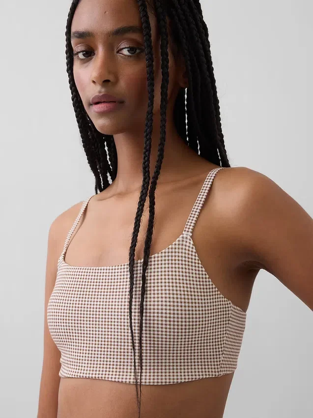 Bralette in cotone biologico elasticizzato