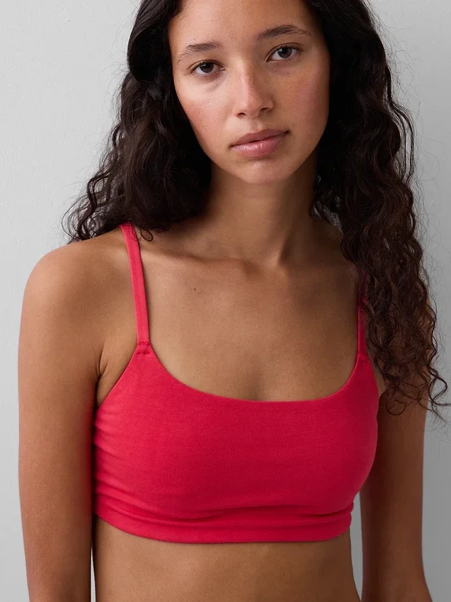 Bralette in cotone biologico elasticizzato