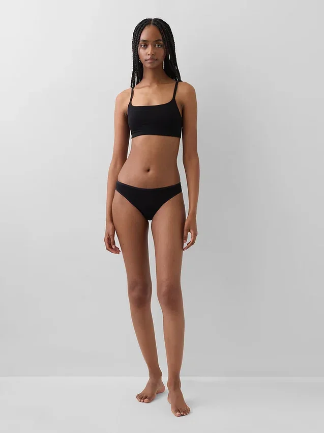 Bralette in cotone biologico elasticizzato