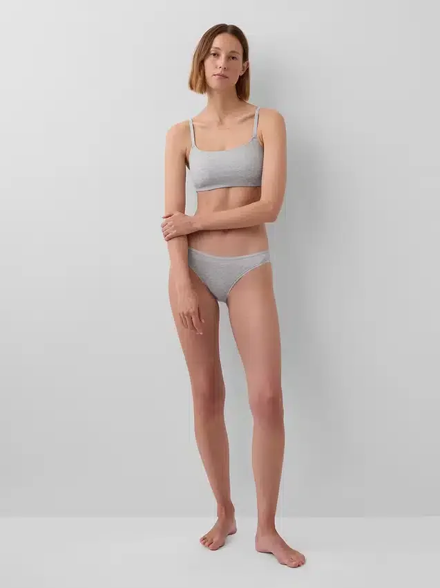 Bralette in cotone biologico elasticizzato