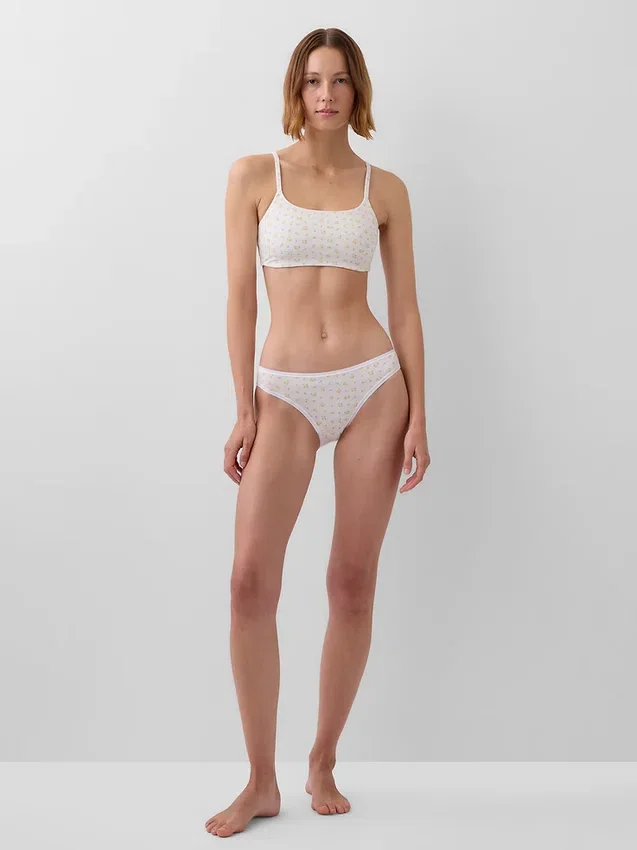 Bralette in cotone biologico elasticizzato