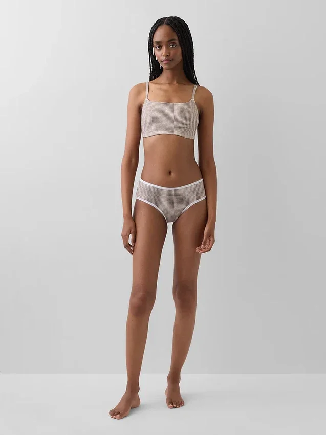 Bralette in cotone biologico elasticizzato