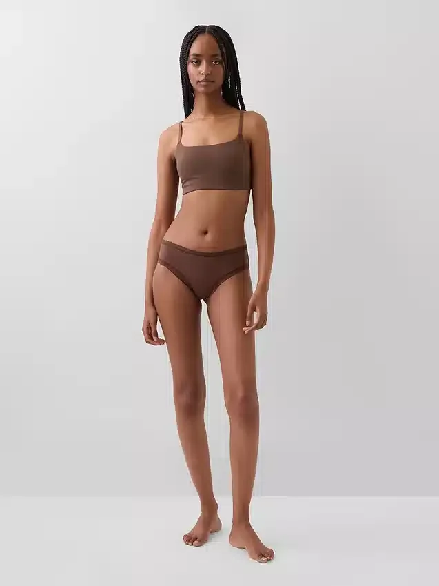 Bralette in cotone biologico elasticizzato