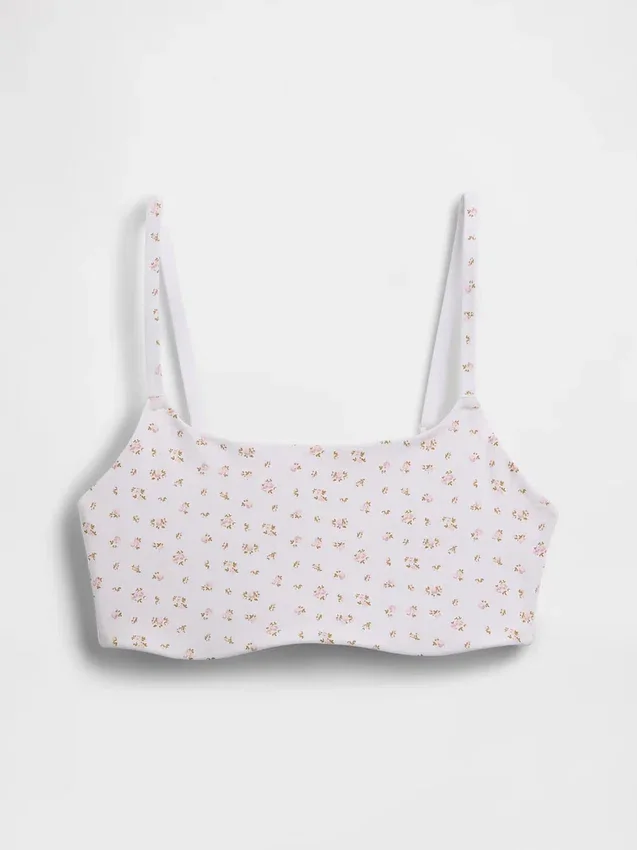 Bralette in cotone biologico elasticizzato