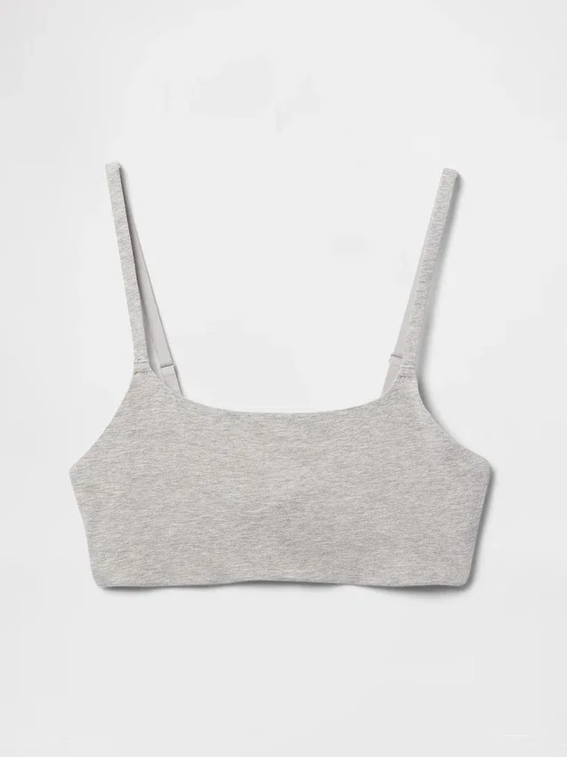 Bralette in cotone biologico elasticizzato