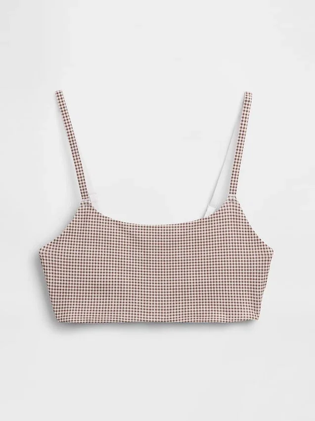 Bralette in cotone biologico elasticizzato