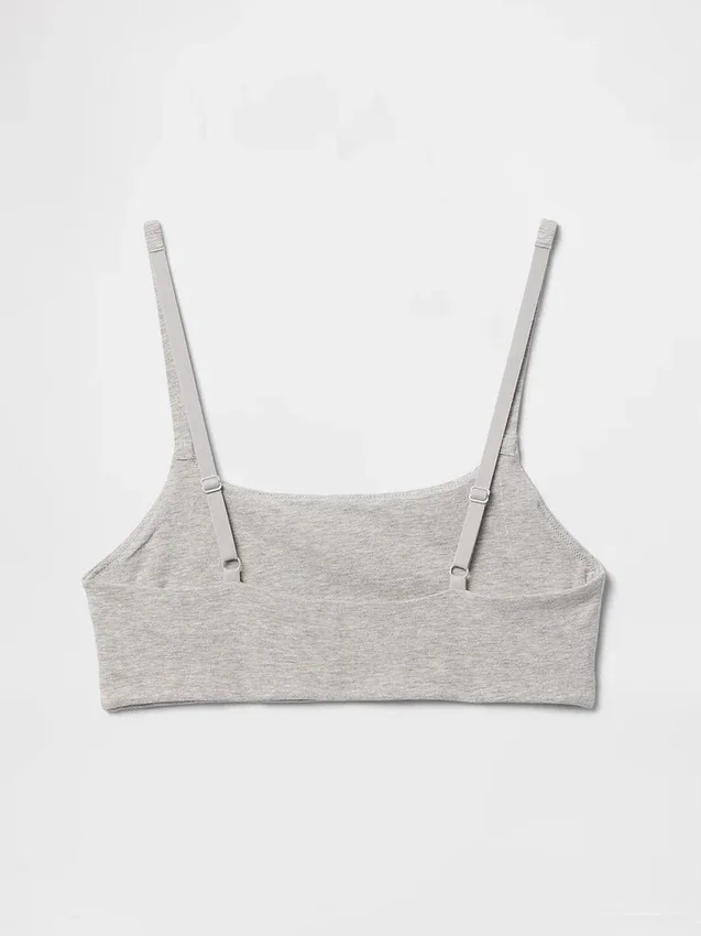 Bralette in cotone biologico elasticizzato