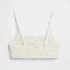 Bralette in cotone biologico elasticizzato