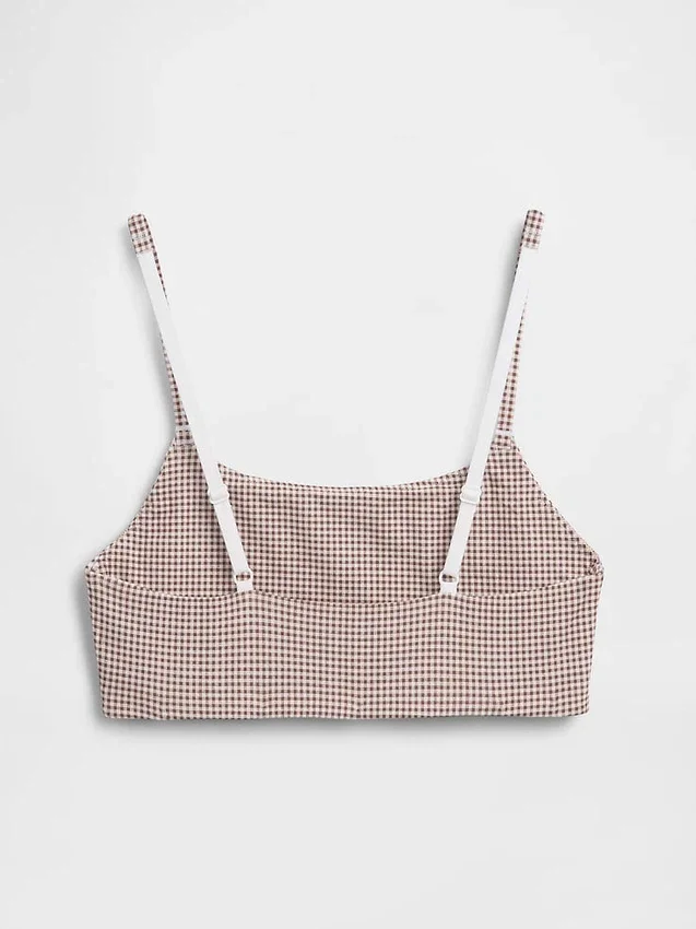 Bralette in cotone biologico elasticizzato