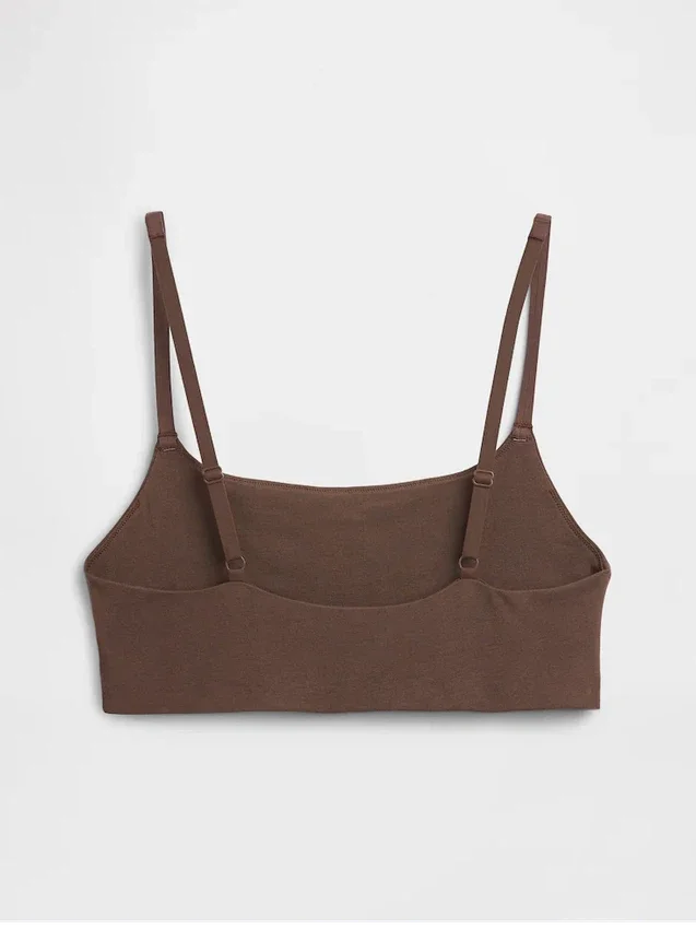 Bralette in cotone biologico elasticizzato
