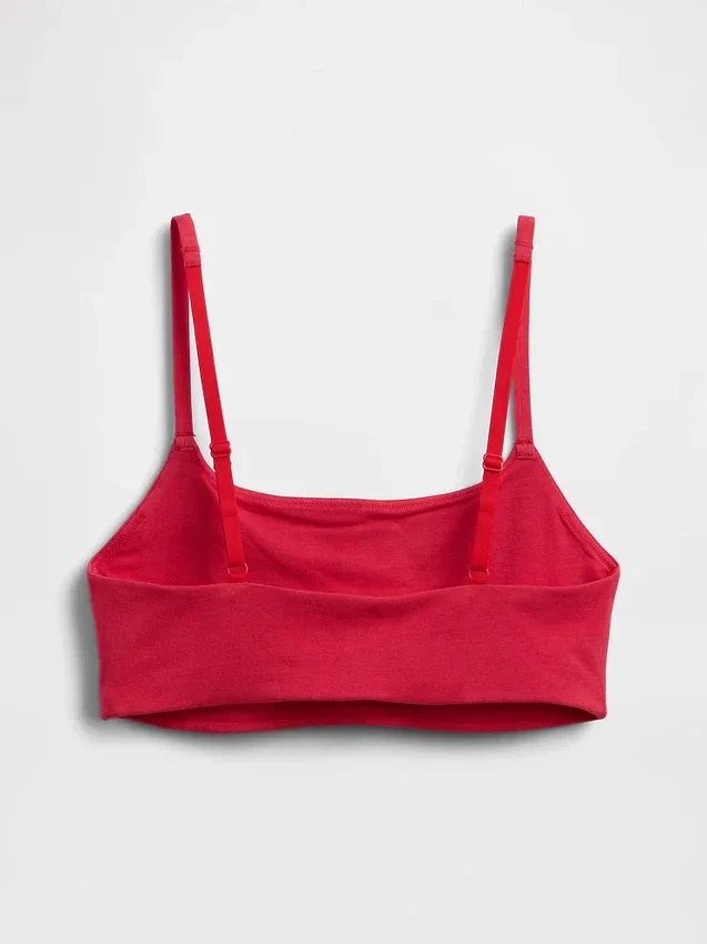 Bralette in cotone biologico elasticizzato