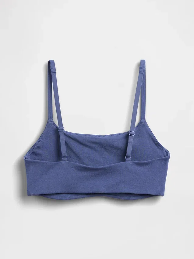 Bralette in cotone biologico elasticizzato