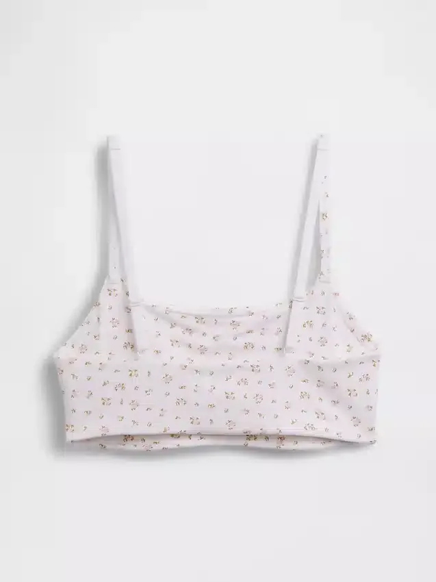 Bralette in cotone biologico elasticizzato