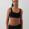 Bralette in cotone biologico elasticizzato con Gap Logo