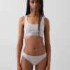 Bralette in cotone biologico elasticizzato con Gap Logo