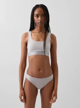Bralette in cotone biologico elasticizzato con Gap Logo