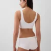 Bralette in cotone biologico elasticizzato con Gap Logo