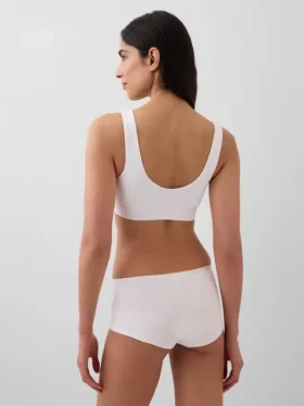 Bralette in cotone biologico elasticizzato con Gap Logo