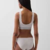Bralette in cotone biologico elasticizzato con Gap Logo