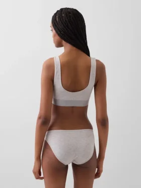 Bralette in cotone biologico elasticizzato con Gap Logo